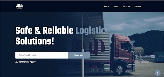 Gig Preview - Build a logistics or courier website with tracking number