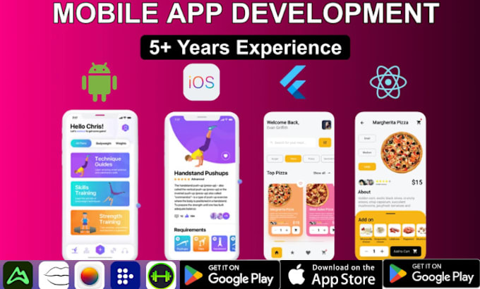 Bestseller - do mobile app development flutter developer flutterflow develop IOS android