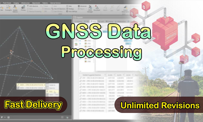 Gig Preview - Do gnss data processing for precise positioning and analysis