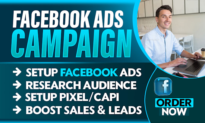 Gig Preview - Do fb advertising, fb marketing, facebook ads campaigns, meta ads