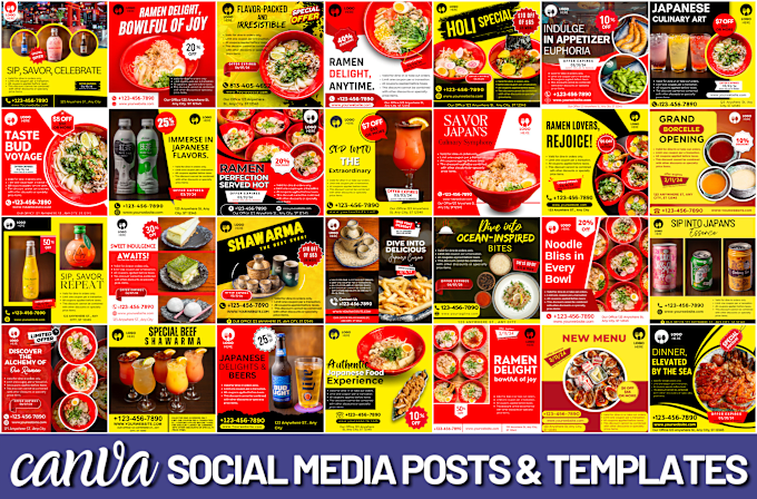 Bestseller - design canva templates for your social media post design and ads