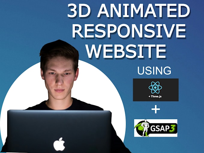 Bestseller - create a 3d interactive website using r3f, threejs and gsap