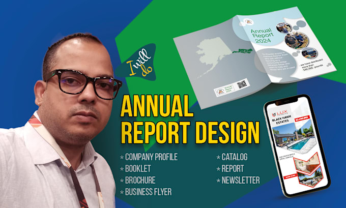 Gig Preview - Do annual report design, catalog, newsletter