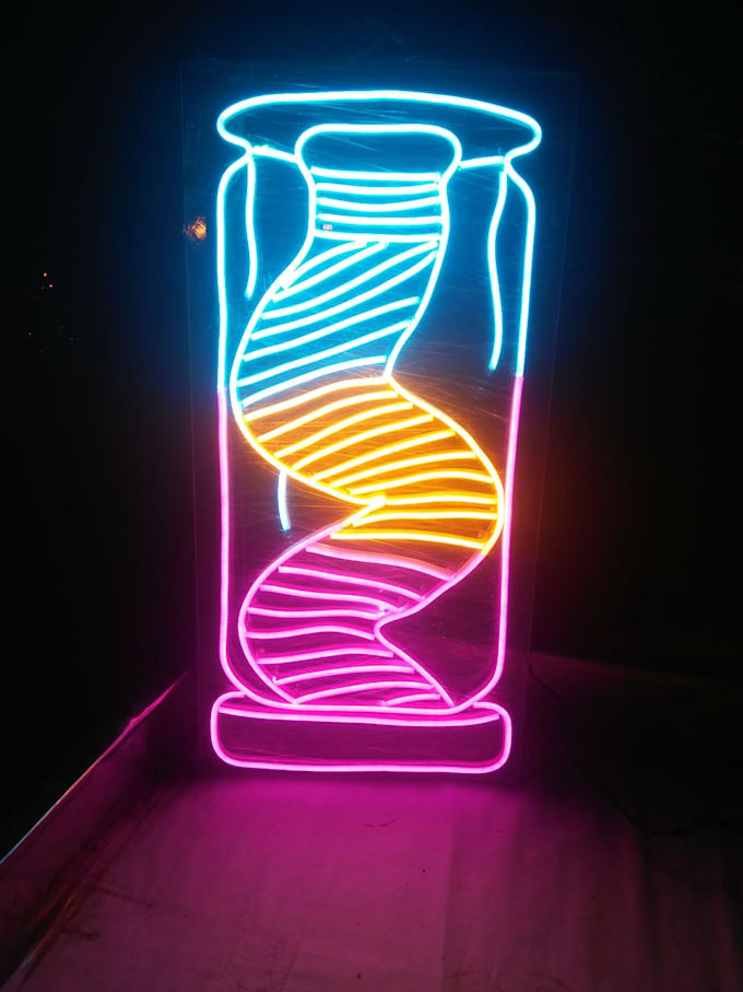 Gig Preview - Design a custom neon sign neon logo and neon lights