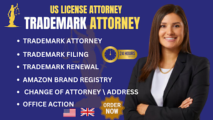 Gig Preview - Be trademark attorney for filing registration renewal for amazon registry uspto