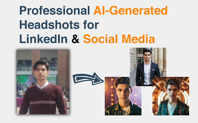 Gig Preview - Design professional ai powered business portraits and headshots