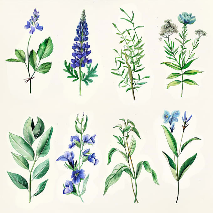 Bestseller - paint a watercolor botanical illustration of plants