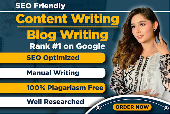 Gig Preview - Do SEO article and content writing, blog post writing and blog content writer