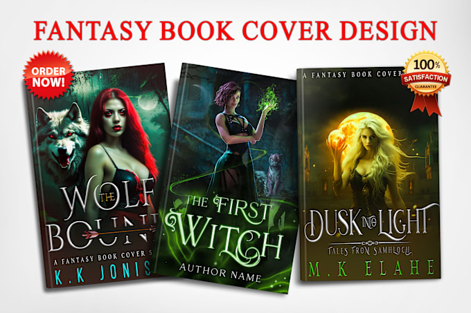 Gig Preview - Design fantasy book cover, horror, or romance book cover design