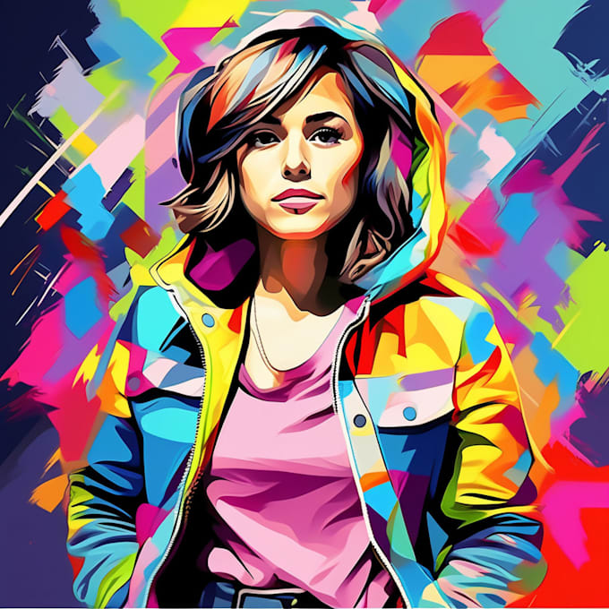 Gig Preview - Create your photo into awesome wpap pop art