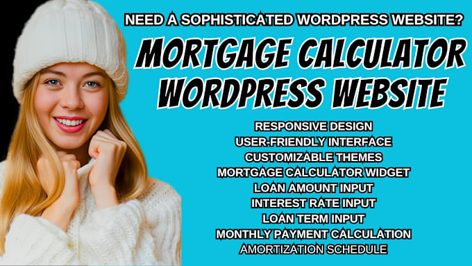 Gig Preview - Mortgage calculator website loan calculator website mortgage payment calculators