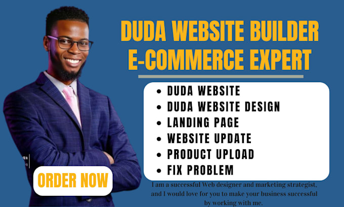 Gig Preview - Design, update a website using duda website builder for your business, fix prob