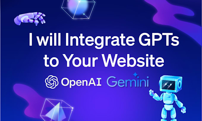 Gig Preview - Develop and integrate custom gpt in your website with openai assistants API