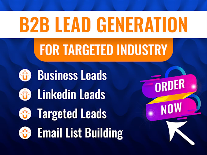 Gig Preview - Provide b2b lead generation for your business