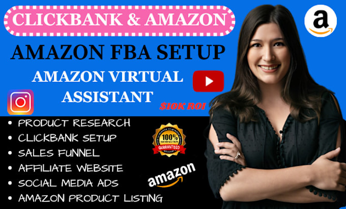 Gig Preview - Build perfect amazon virtual assistant, boost clickbank affiliate marketing