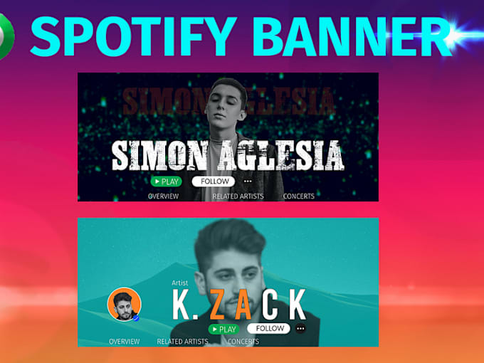 Gig Preview - Create an eye catching spotify artist banner