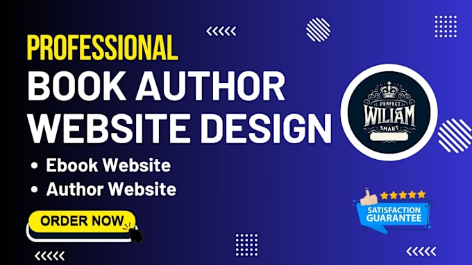 Gig Preview - Build author website, ebook website, book author website, ebook landing page