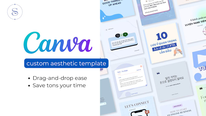 Bestseller - design aesthetic instagram posts and canva templates