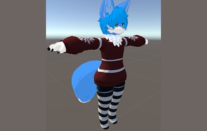 Gig Preview - Create furry vrchat avatar furry avatar vrchat furry avatar fursona animaze vrc