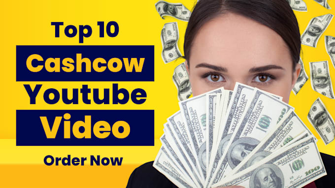 Gig Preview - Cash cow or faceless or top 10 video editing for youtube