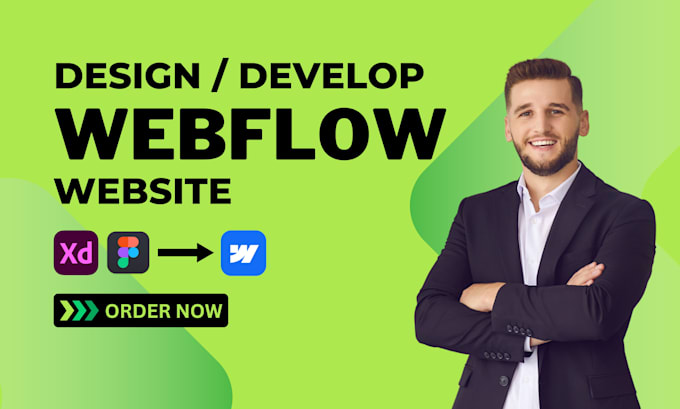 Gig Preview - Develop webflow website design, figma to webflow conversion, webflow expert