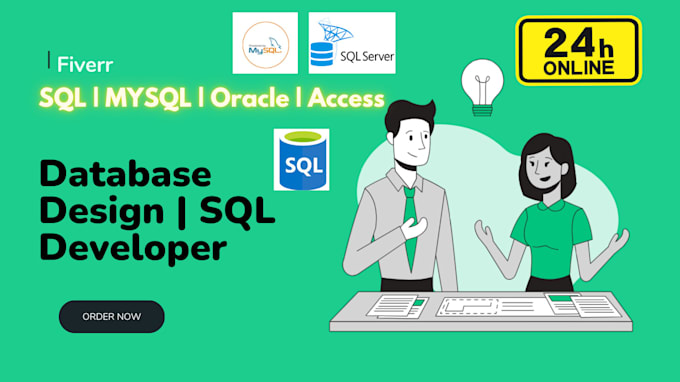 Gig Preview - Help design sql database, sql queries in oracle,mysql, sqlite, access