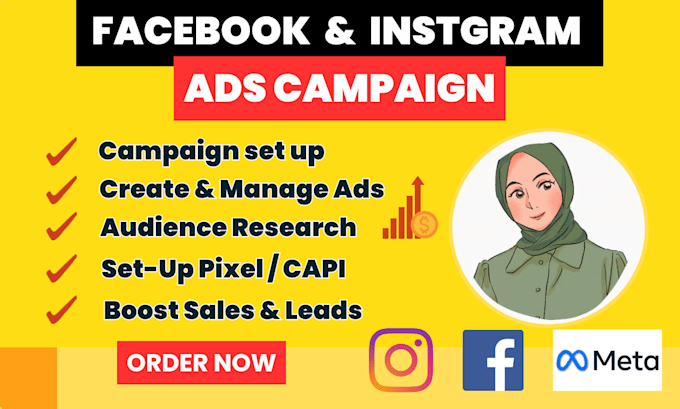 Gig Preview - Be your facebook instagram meta ads campaign manager