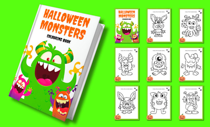 Gig Preview - Create coloring book pages and book cover for amazon KDP