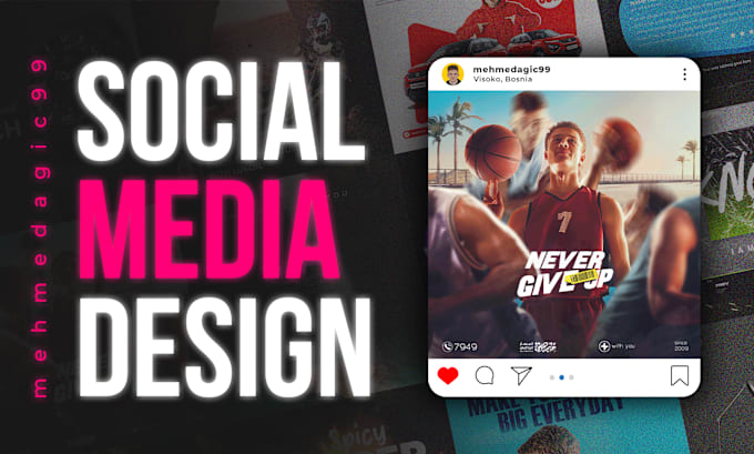 Gig Preview - Make a modern post for social media