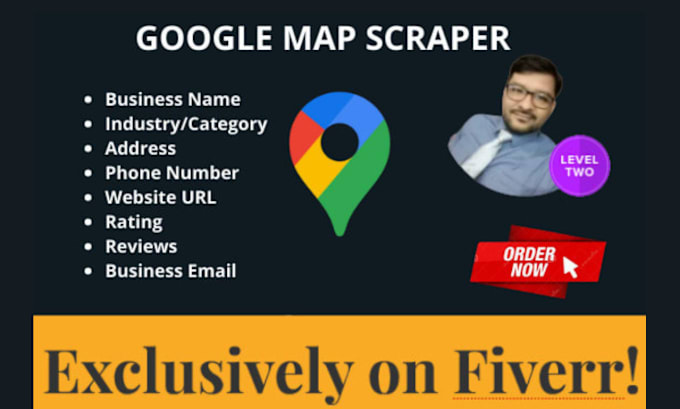 Gig Preview - Create business list by google map scraping