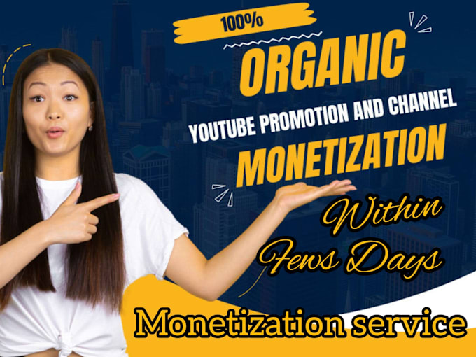 Gig Preview - Do organic youtube promotion for channel monetization