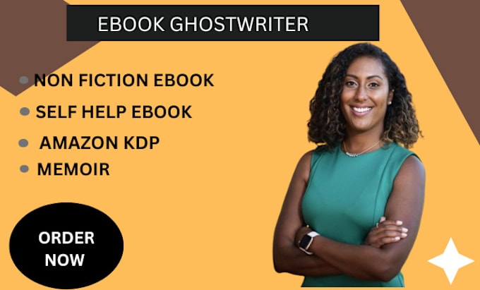 Gig Preview - Ghostwrite self help ebook, ebook ghostwriter, self help ebook writer ghost book