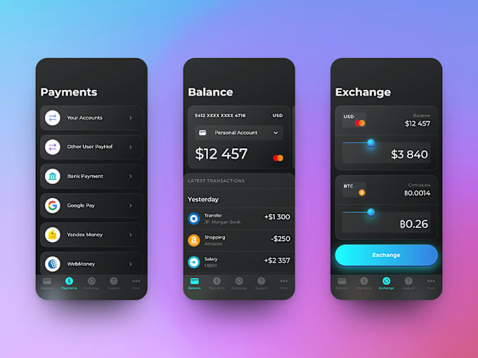 Gig Preview - Develop fintech app, payment app, binance app, crypto wallet app, wallet app