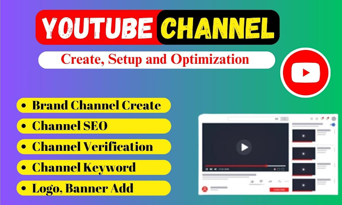 Bestseller - create,  setup, design and optimize your youtube channel