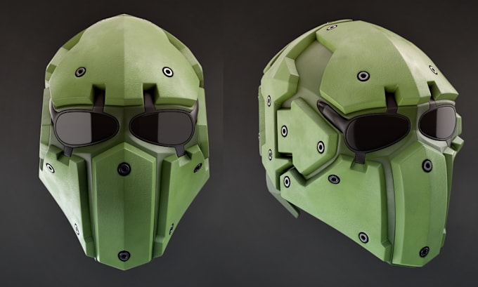 Gig Preview - Sculpt 3d helmet, mask, 3d mask, cosplay 3d model, 3d mask, helmet for printing