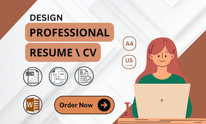 Gig Preview - Make a professional resume design or modren CV templates