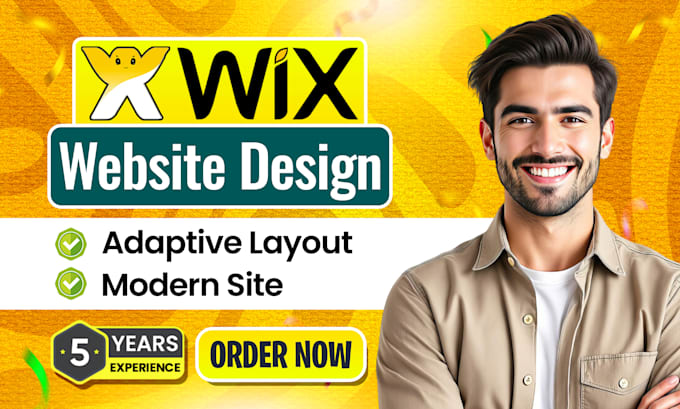 Gig Preview - Build wix website, design wix or redesign wix website for your business