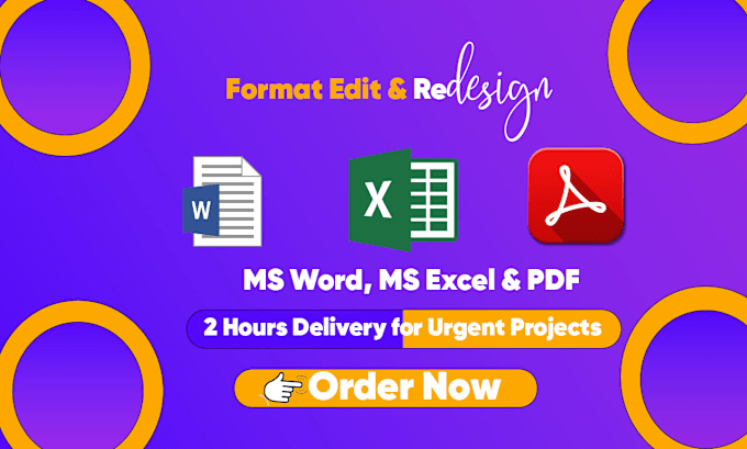 Gig Preview - Create, edit ms word tempalte document formatting and design ms word letterhead