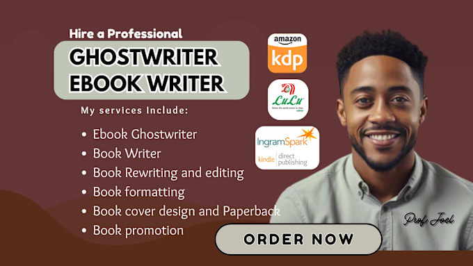 Gig Preview - Be ebook ghostwriter, ebook writer self help ebook ghostwriter ebook formatting