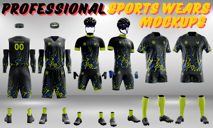 Gig Preview - Design any sublimated sports wear, uniform with 3d mockup