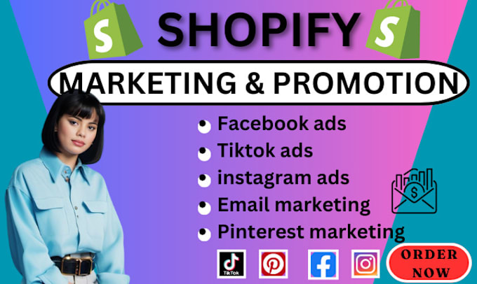 Gig Preview - Set up your shopify social media marketing and promotion