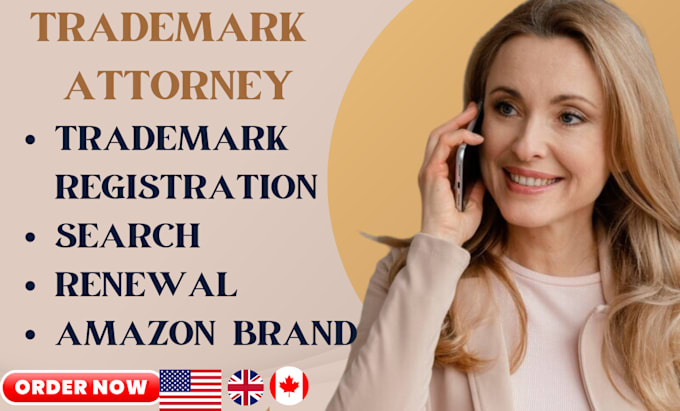 Bestseller - be your US licensed attorney, trademark registration and amazon brand registry