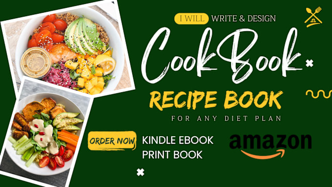 Gig Preview - Create KDP cookbooks healthy recipe books custom recipes layout and formatting