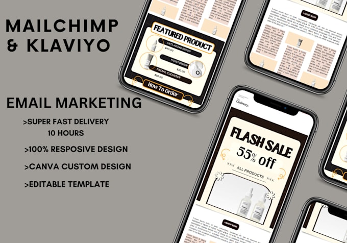 Gig Preview - Design email templates with mailchimp