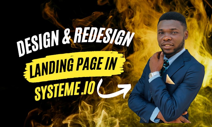 Gig Preview - Design landing page in systeme io  and redesign in systeme io, simvoly