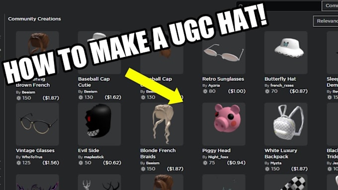 Gig Preview - Develop any ugc item or asset for roblox