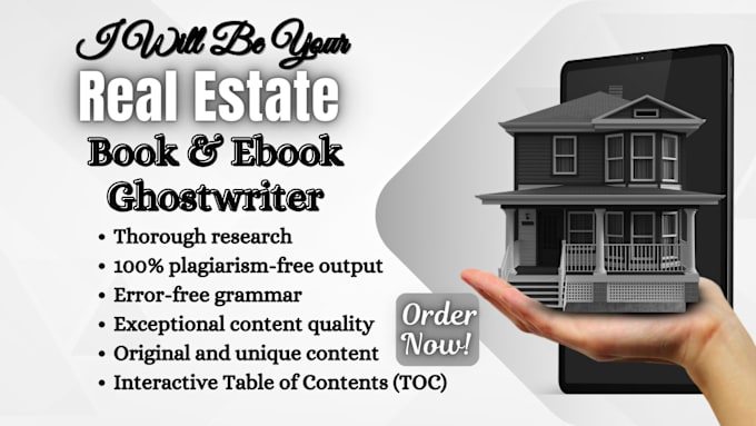 Gig Preview - Create real estate ebook, finance, airbnb, business book and ebook writer