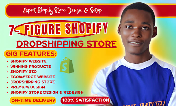 Gig Preview - Build automated shopify dropshipping store, shopify store design and redesign