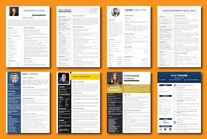 Gig Preview - Do professional CV design or resume design in 3 hours