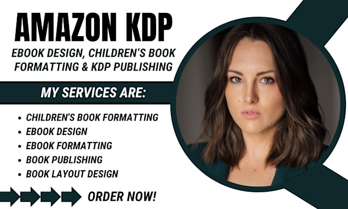 Gig Preview - Do book and ebook design, children book formatting and publishing for amazon kdp